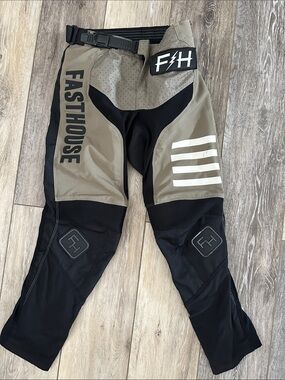 Boys Fasthouse Tan and Black Motocross Pants